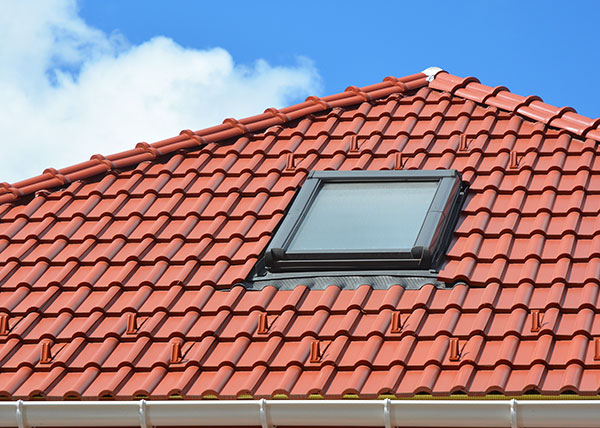 skylight on tile roof